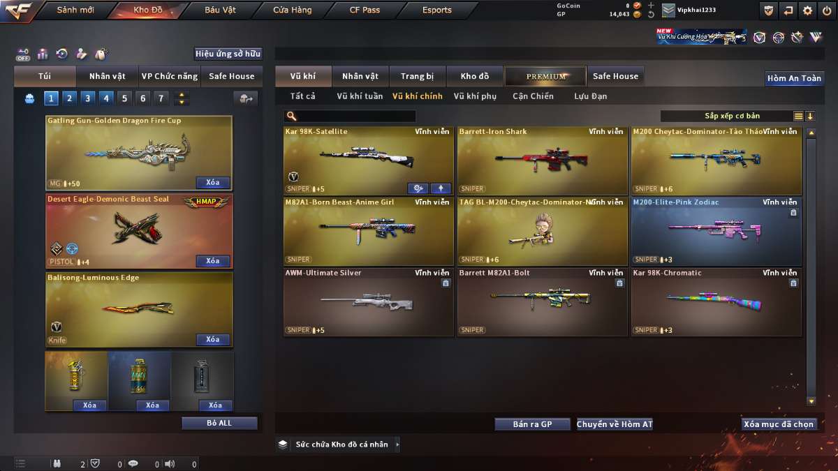 shop acc cf uy tin gia re